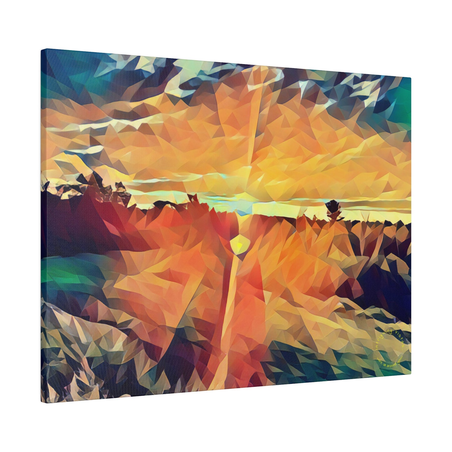 Intriguing Vistas™ Sunset Series Matte Canvas Print in 12 Horizontal Sizes!!