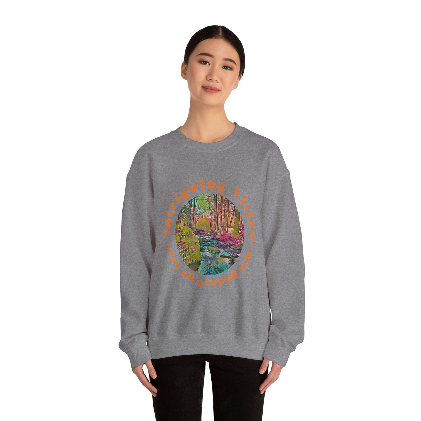 Gildan 18000 Unisex Adult Heavy Blend Crewneck Sweatshirt Available in Multiple Colors from the Scenery Series at Intriguing Vistas