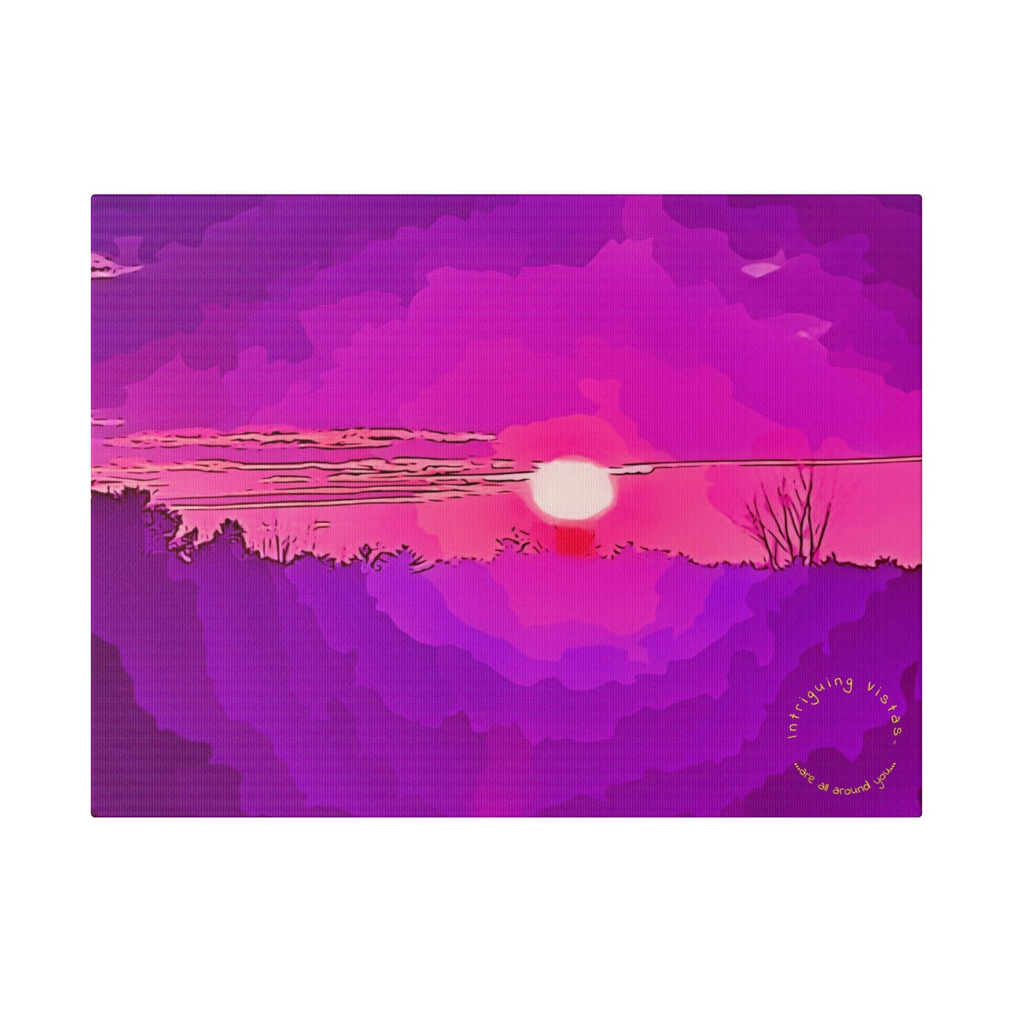 Intriguing Vistas™ Sunset Series Matte Canvas Print in 12 Horizontal Sizes!!