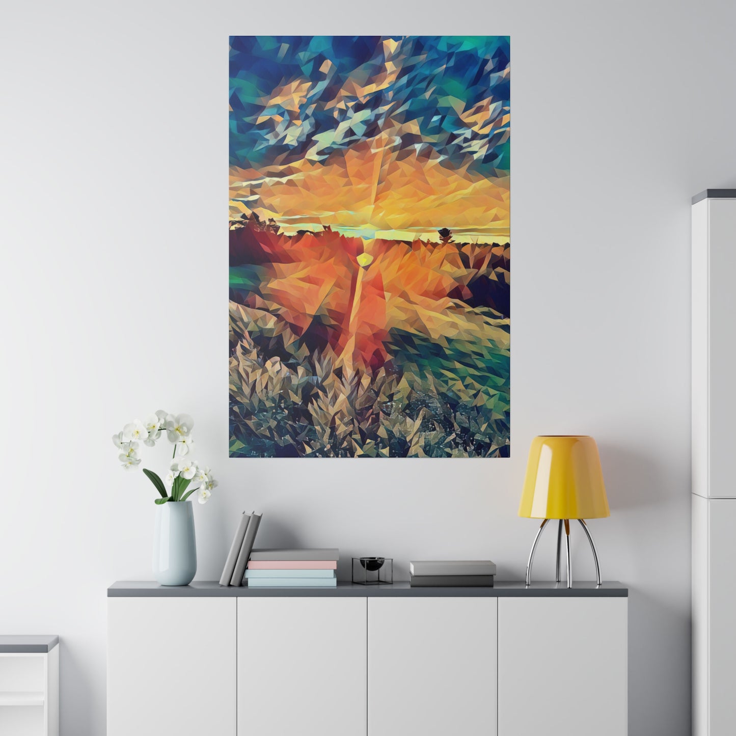 Canvas Print in Multiple Portrait Sizes from the Sunset Series at Intriguing Vistas