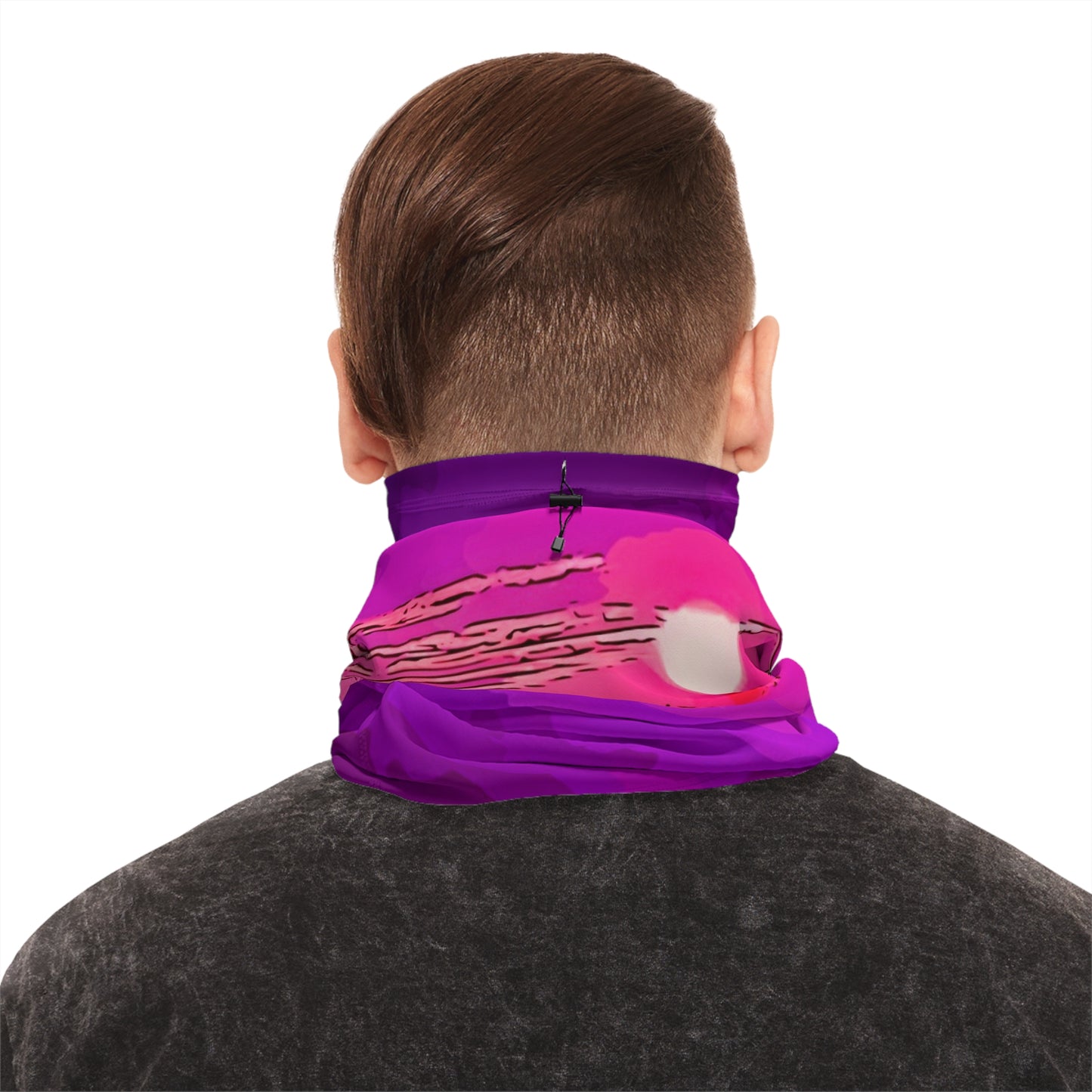 Custom Unisex Adult Winter Neck Gaiter With Drawstring From The Sunset Series At Intriguing Vistas