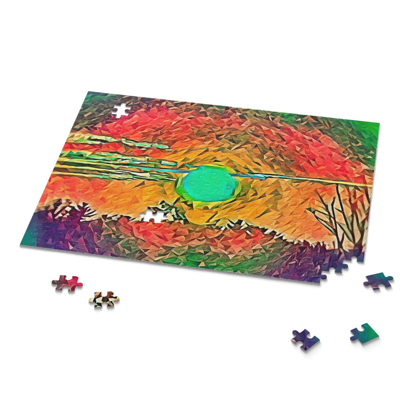 Custom Jigsaw Puzzle Available in Three Sizes from the Sunset Series at Intriguing Vistas