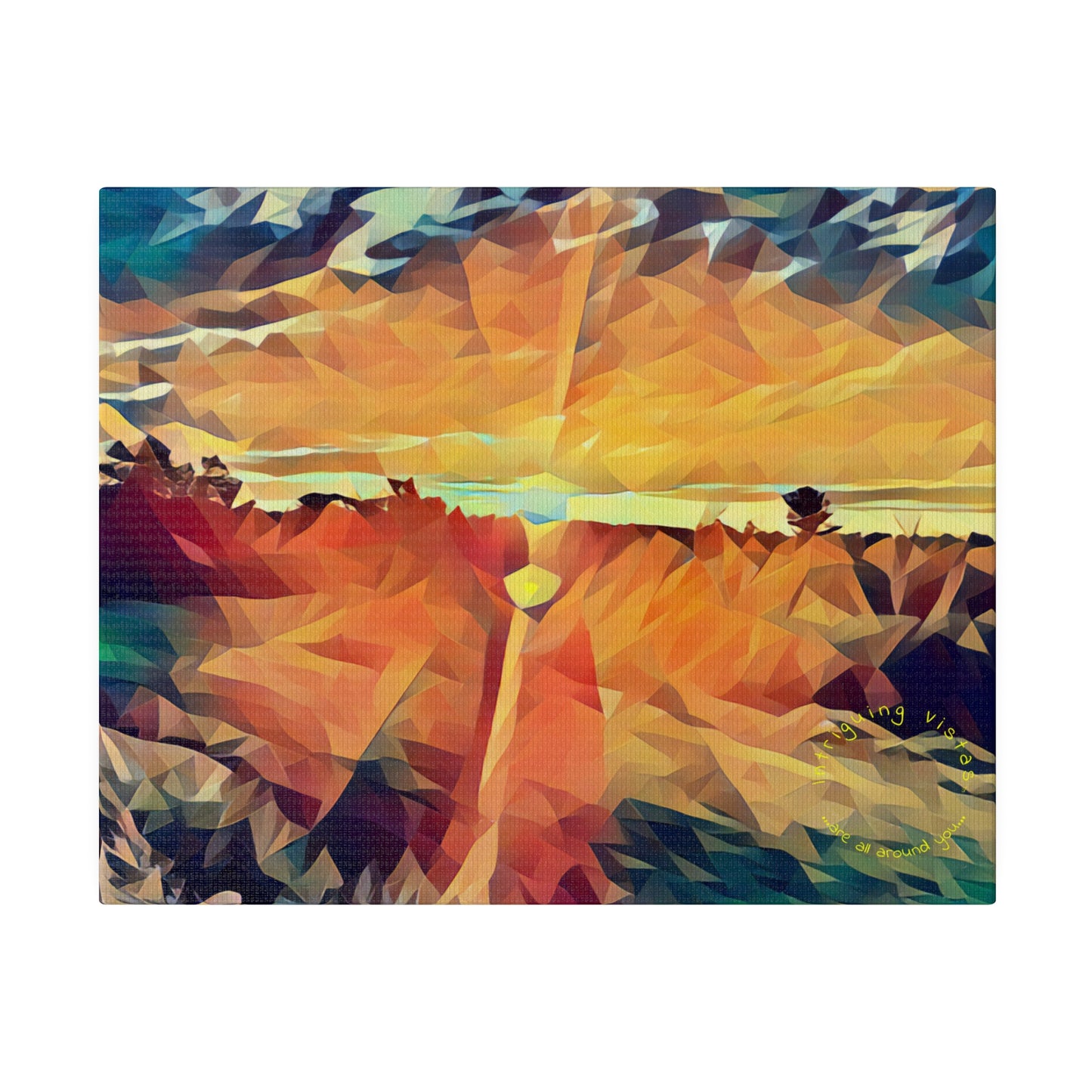 Intriguing Vistas™ Sunset Series Matte Canvas Print in 12 Horizontal Sizes!!