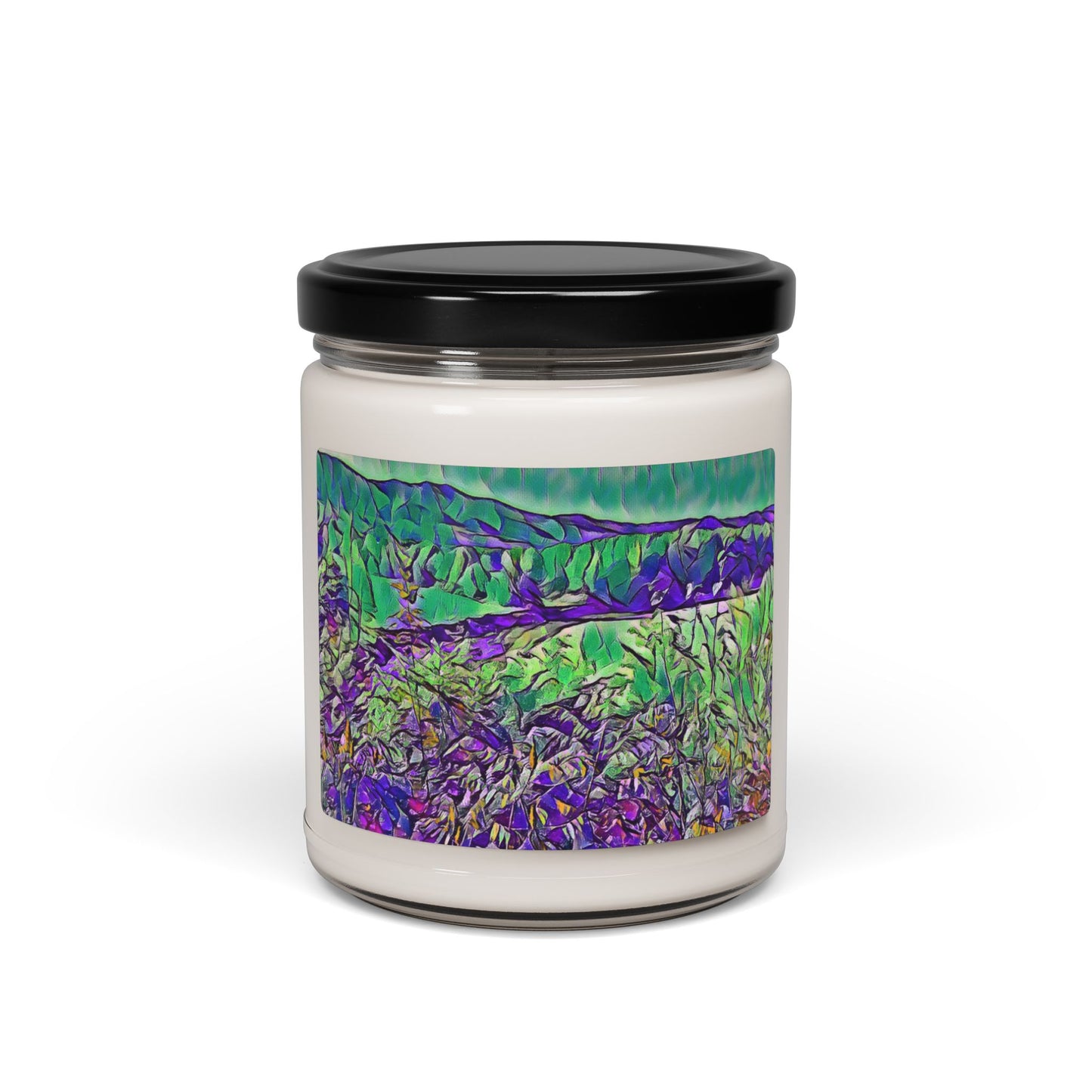 Custom Printed Candle available in five scents from the Scenery Series at Intriguing Vistas