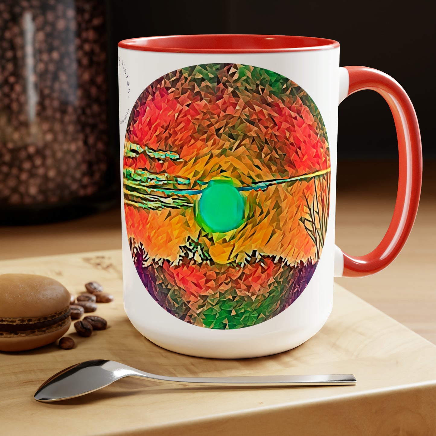 Intriguing Vistas™ Sunset Series Two-Tone Coffee Mugs, 15oz