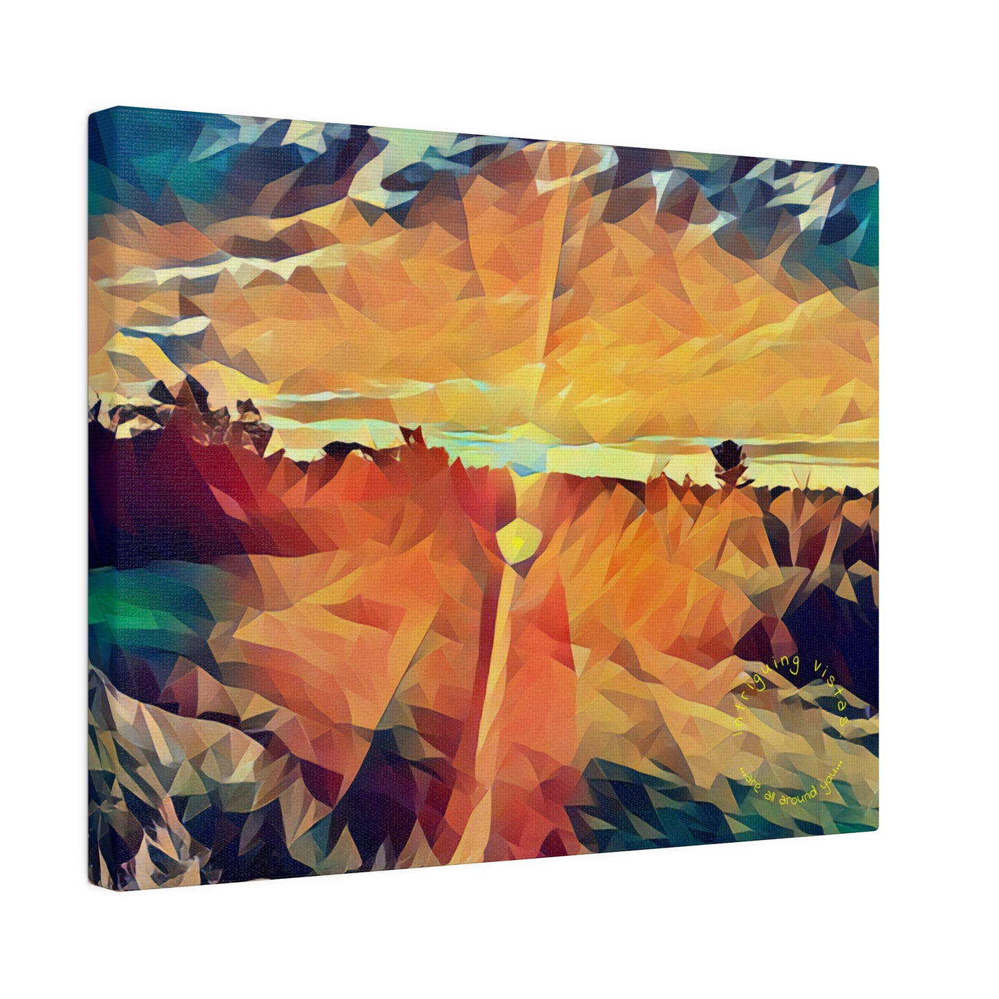 Intriguing Vistas™ Sunset Series Matte Canvas Print in 12 Horizontal Sizes!!