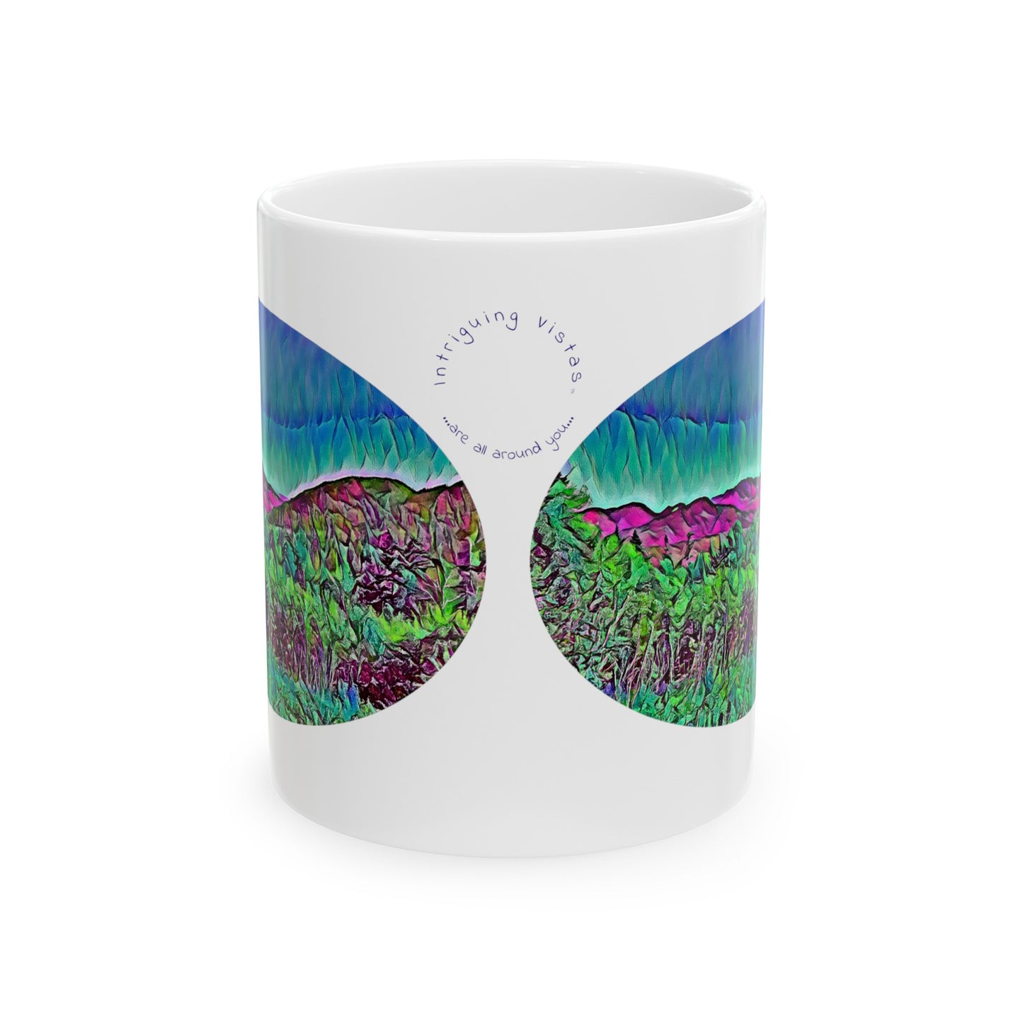 Intriguing Vistas™ Scenery Series Ceramic Mug 11oz