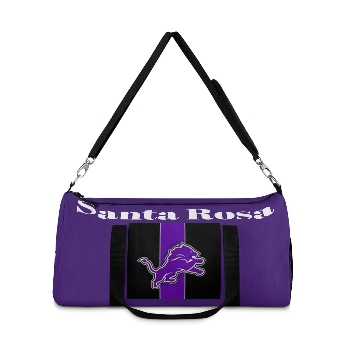 Santa Rosa Duffel Bag Purple w/ Jumping Lion/Zia