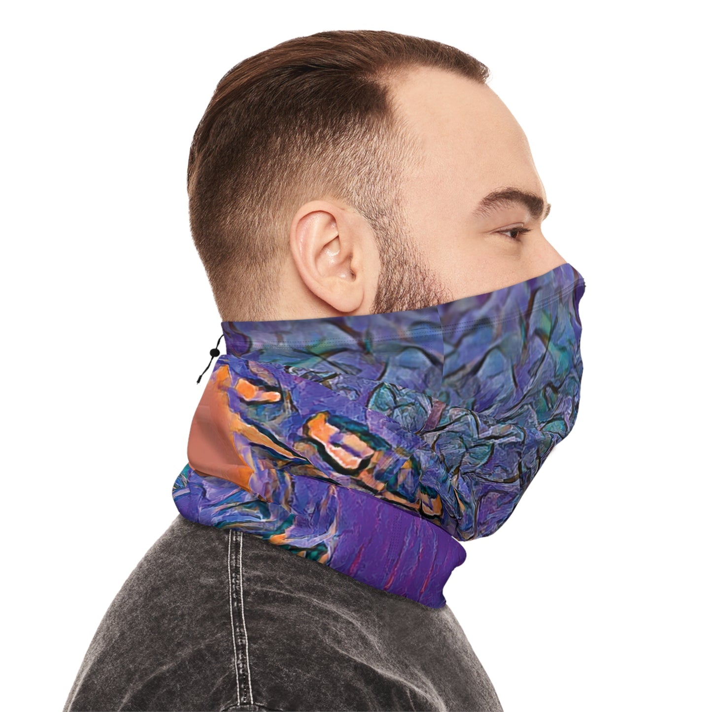 Custom Unisex Adult Winter Neck Gaiter With Drawstring From The Sunset Series At Intriguing Vistas