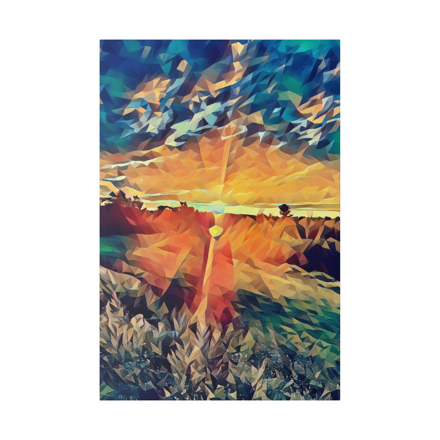 Canvas Print in Multiple Portrait Sizes from the Sunset Series at Intriguing Vistas