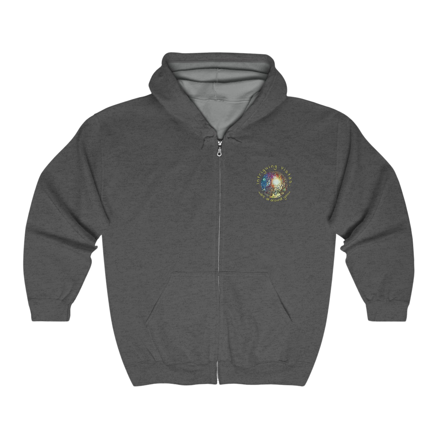 Intriguing Vistas™ Night Sky Series Unisex Heavy Blend™ Full Zip Hooded Sweatshirt