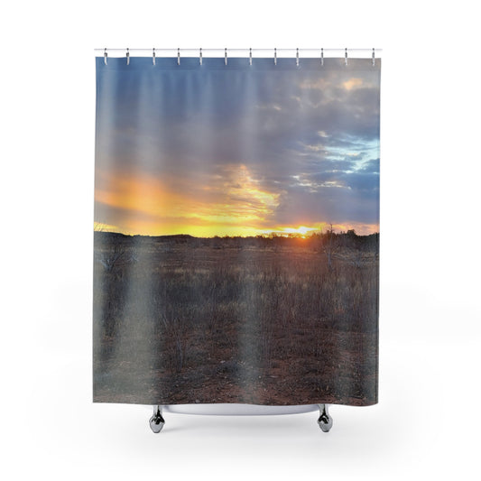 Sunrise Shower Curtain - Calm Design for Tranquil Bathrooms
