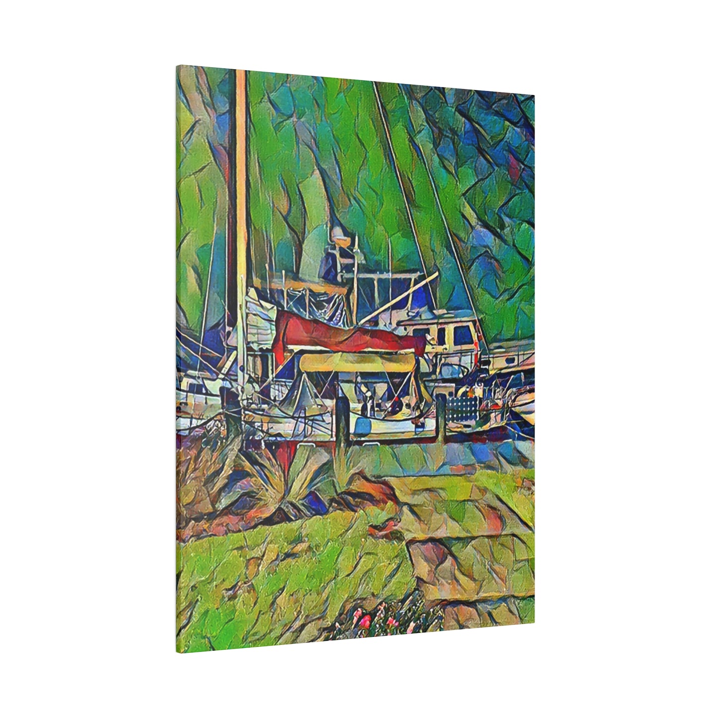 Intriguing Vistas™ Nautical Series Matte Canvas Print in 12 Portrait Sizes!!