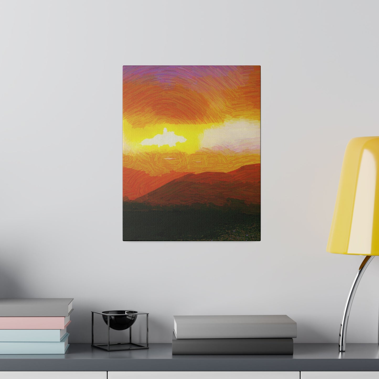 Canvas Art Print in Multiple Portrait Sizes from the Sunset Series at Intriguing Vistas