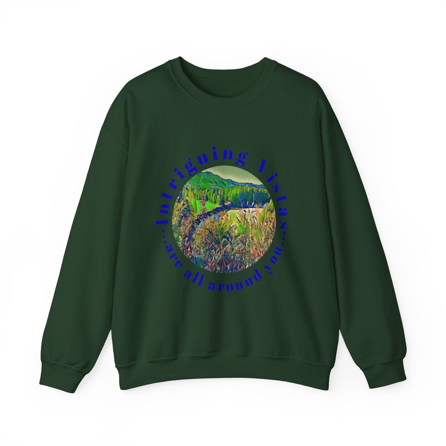 Gildan 18000 Unisex Adult Heavy Blend Crewneck Sweatshirt Available in Multiple Colors from the Scenery Series at Intriguing Vistas