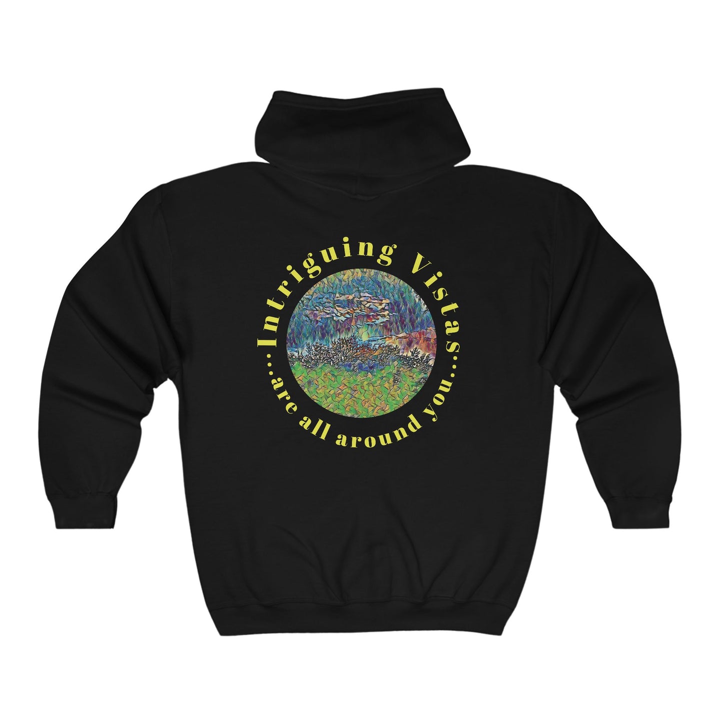 Gildan 18600 Unisex Adult Heavy Blend Full Zip Hooded Sweatshirt from the Night Sky Series at Intriguing Vistas