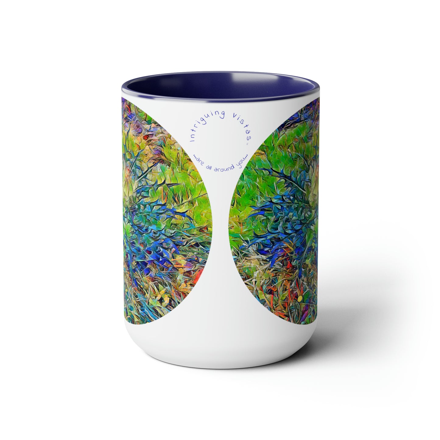 Intriguing Vistas™ Scenery Series Two-Tone Coffee Mugs, 15oz