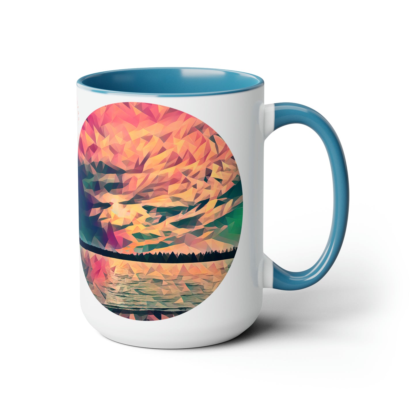 Intriguing Vistas™ Sunset Series Two-Tone Coffee Mugs, 15oz