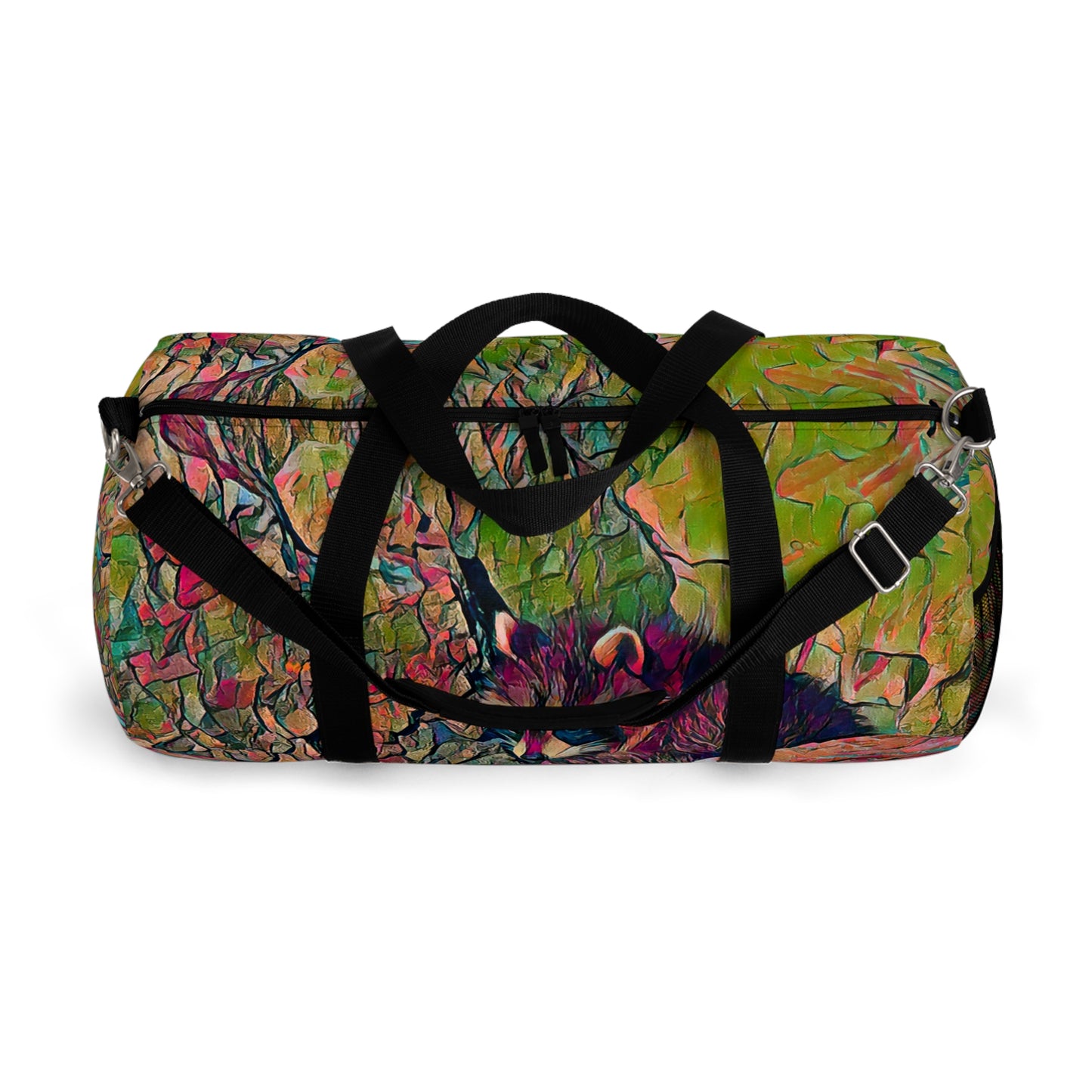 Custom Duffel Bag available in two sizes from the Wildlife Series at Intriguing Vistas