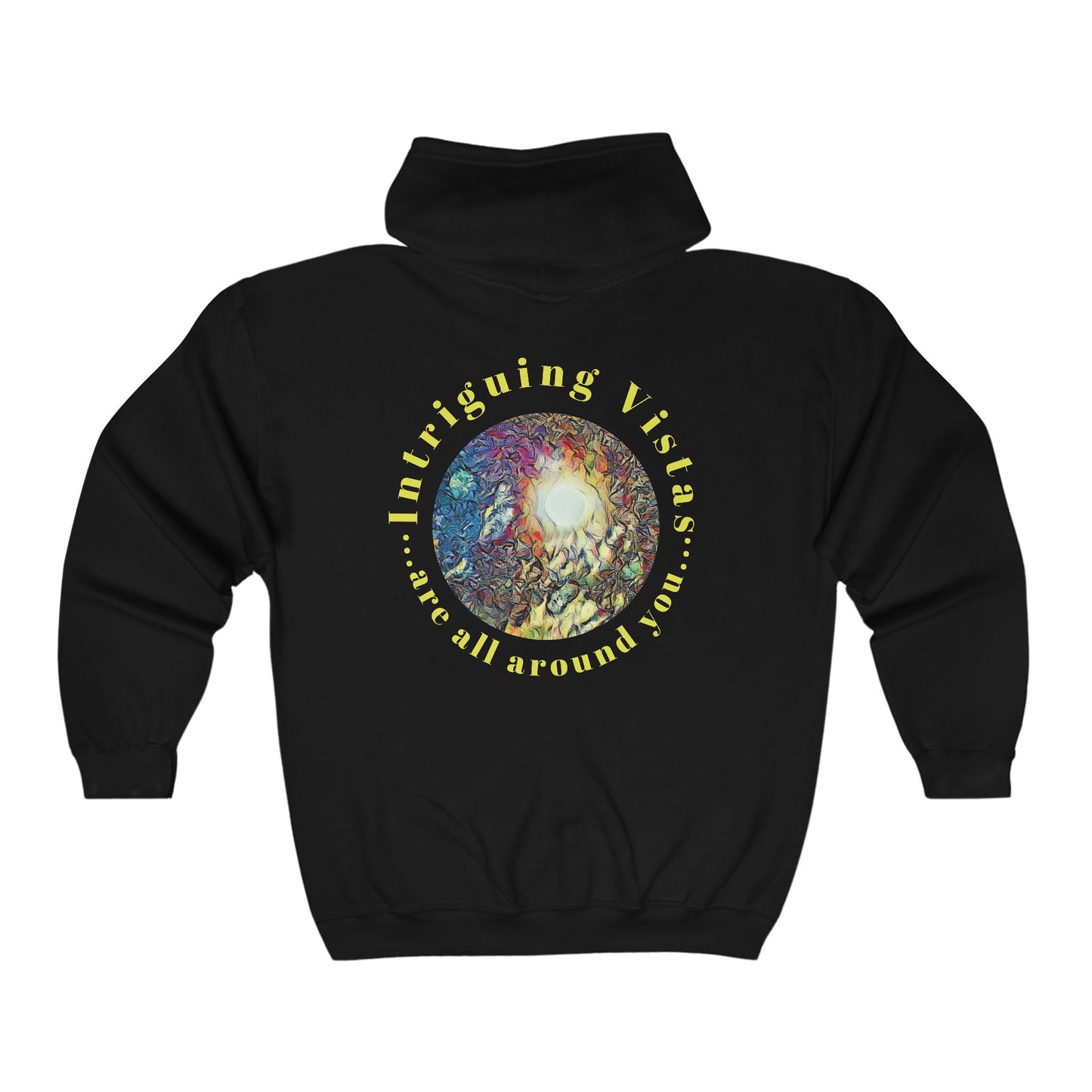 Gildan 18600 Unisex Adult Heavy Blend Full Zip Hooded Sweatshirt from the Night Sky Series at Intriguing Vistas