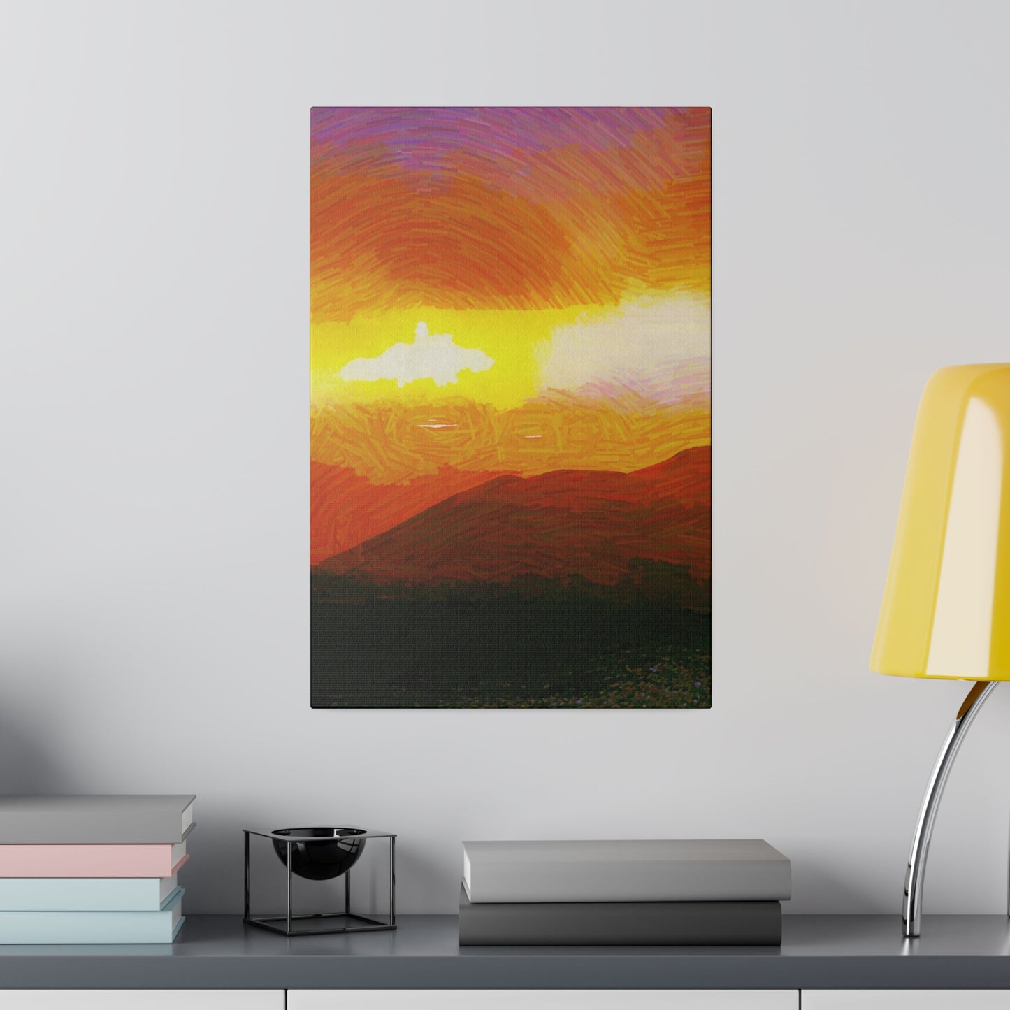 Canvas Art Print in Multiple Portrait Sizes from the Sunset Series at Intriguing Vistas