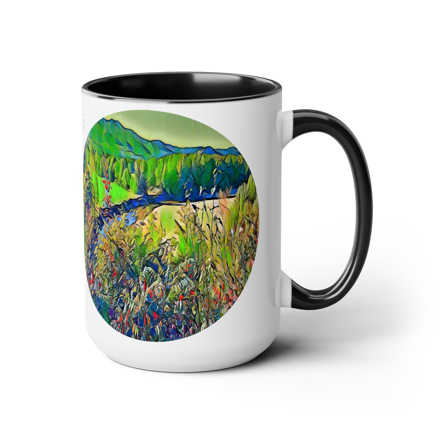 Intriguing Vistas™ Scenery Series Two-Tone Coffee Mugs, 15oz