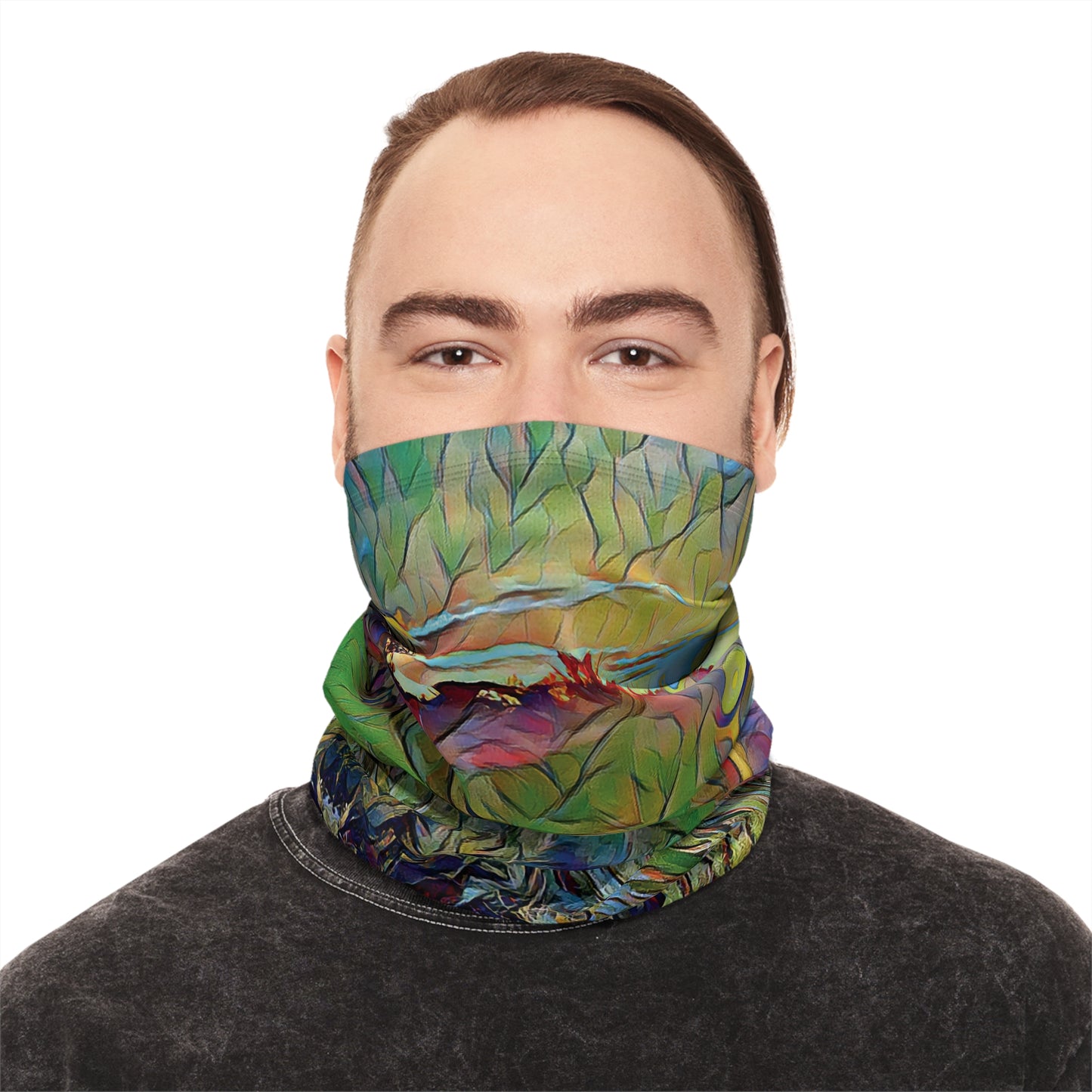 Custom Unisex Adult Winter Neck Gaiter With Drawstring From The Sunset Series At Intriguing Vistas