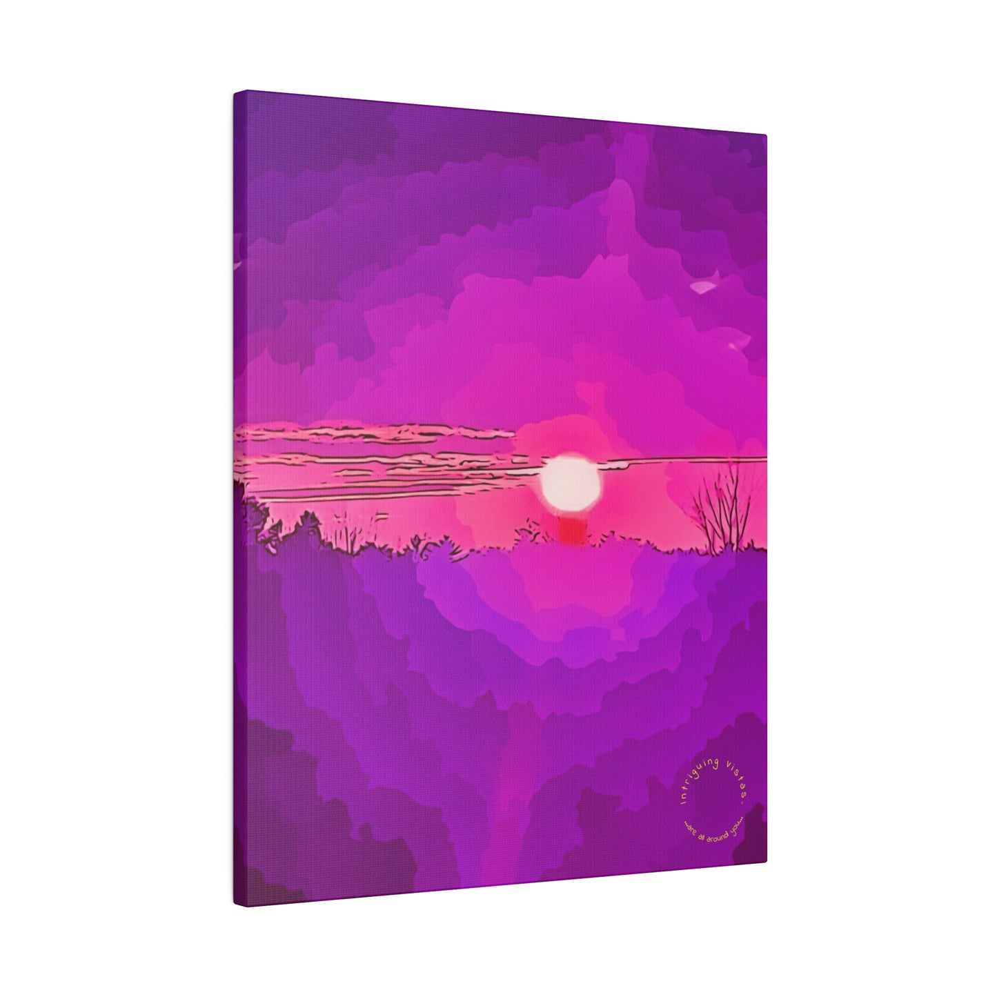 Intriguing Vistas™ Sunset Series Matte Canvas Print in 12 Vertical Sizes!!