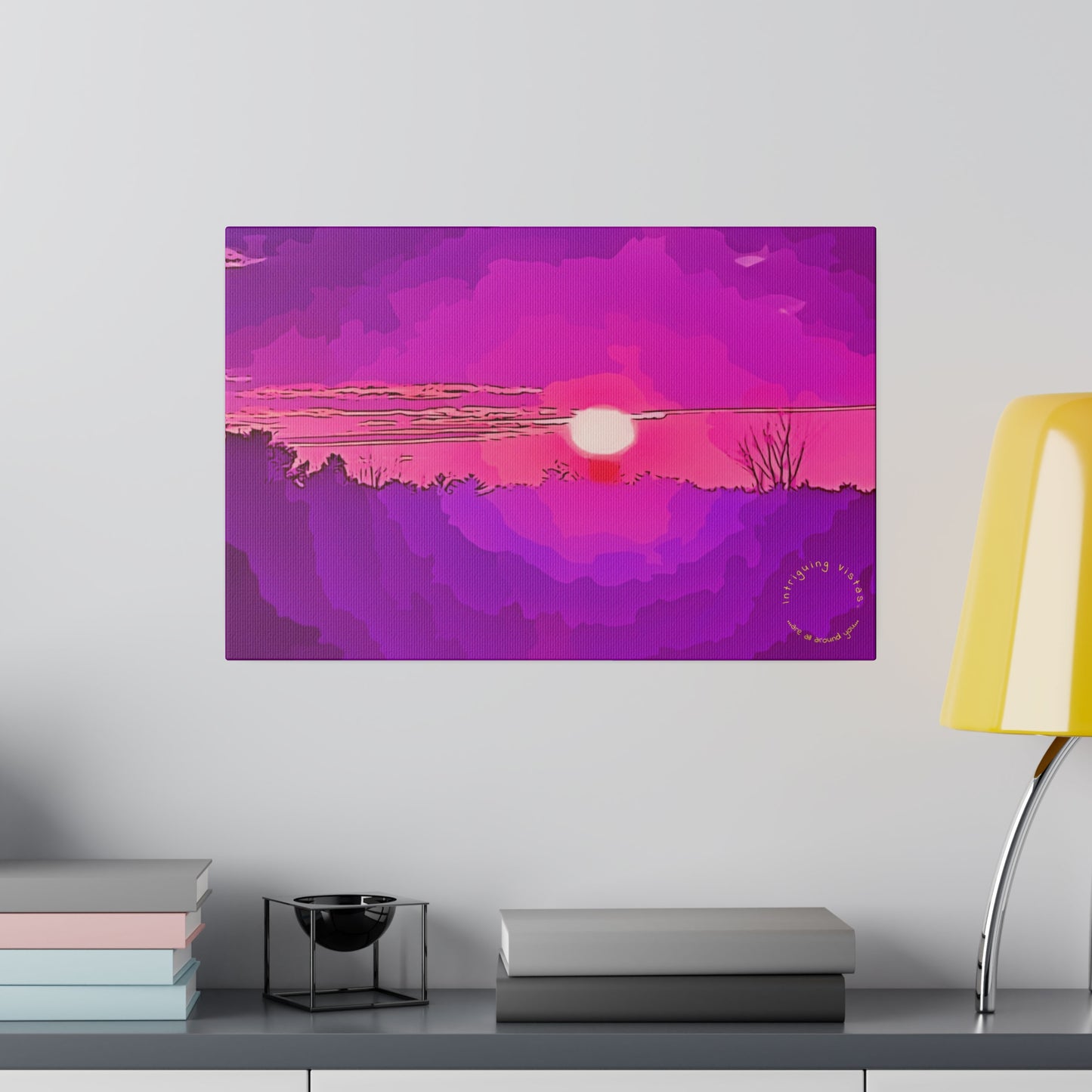 Intriguing Vistas™ Sunset Series Matte Canvas Print in 12 Horizontal Sizes!!