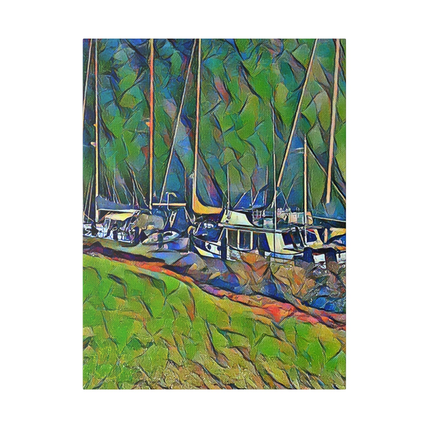 Intriguing Vistas™ Nautical Series Matte Canvas Print in 12 Portrait Sizes!!