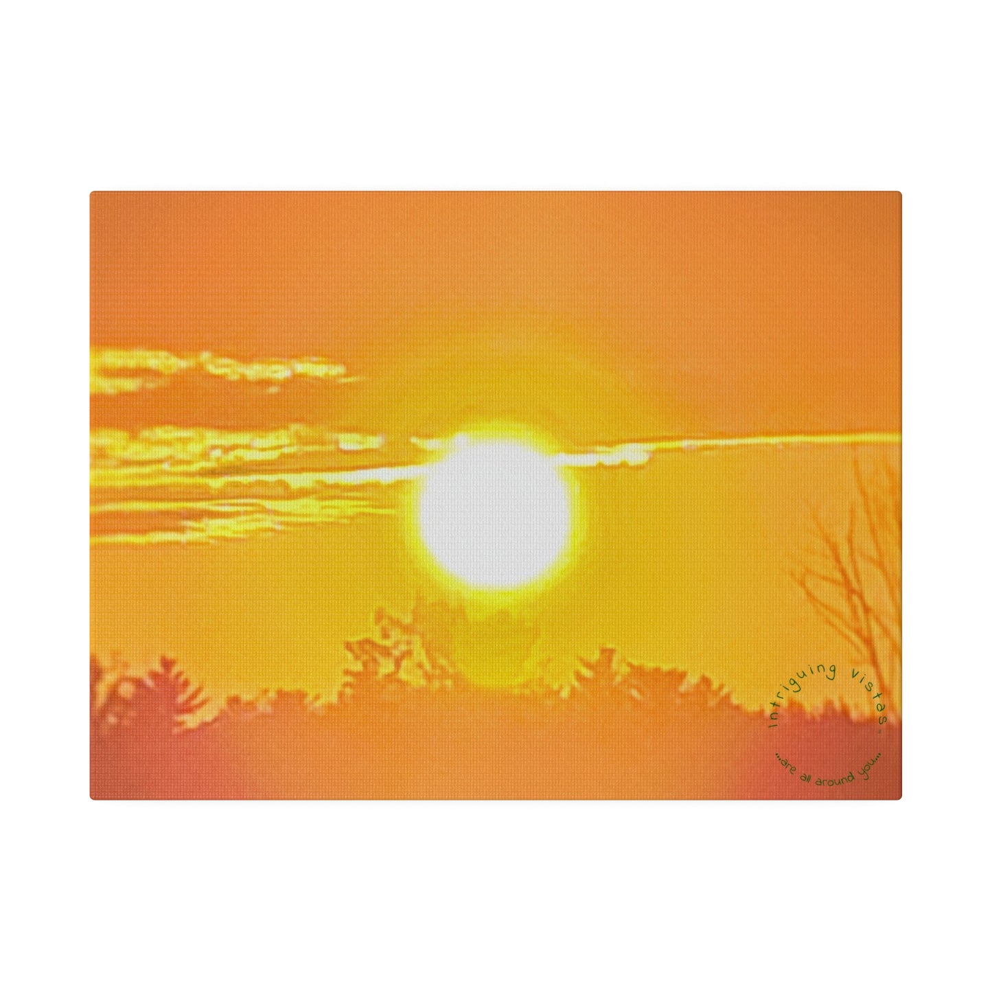 Intriguing Vistas™ Sunset Series Matte Canvas Print in 12 Landscape Sizes!!