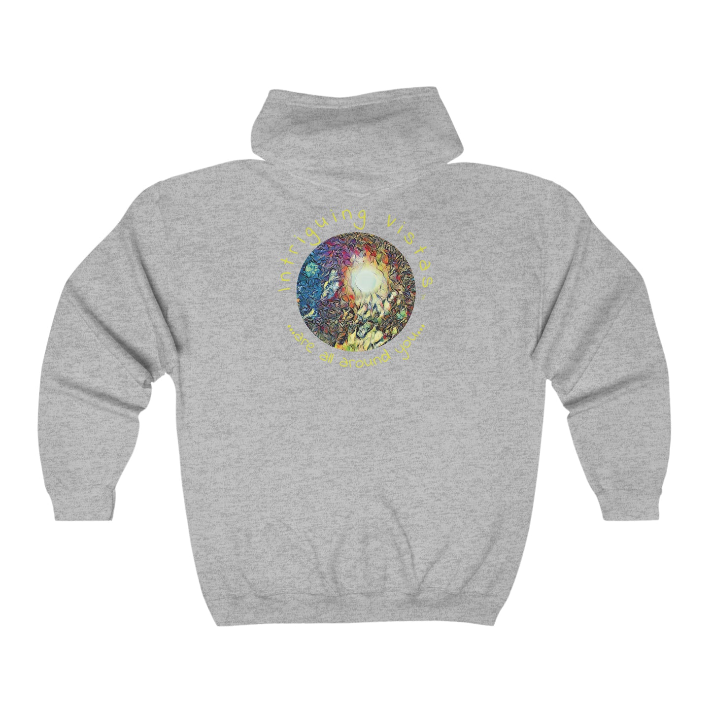 Intriguing Vistas™ Night Sky Series Unisex Heavy Blend™ Full Zip Hooded Sweatshirt