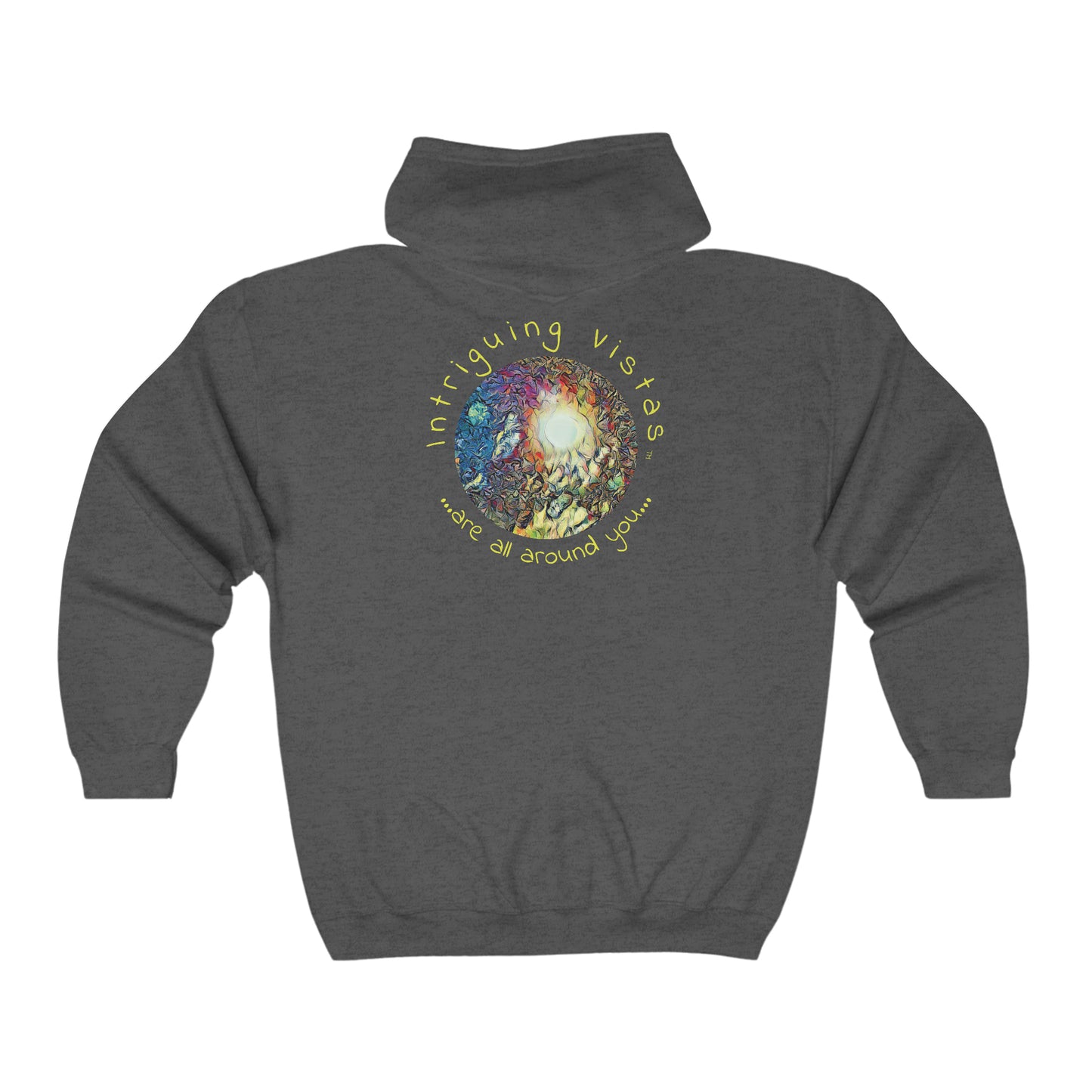 Intriguing Vistas™ Night Sky Series Unisex Heavy Blend™ Full Zip Hooded Sweatshirt