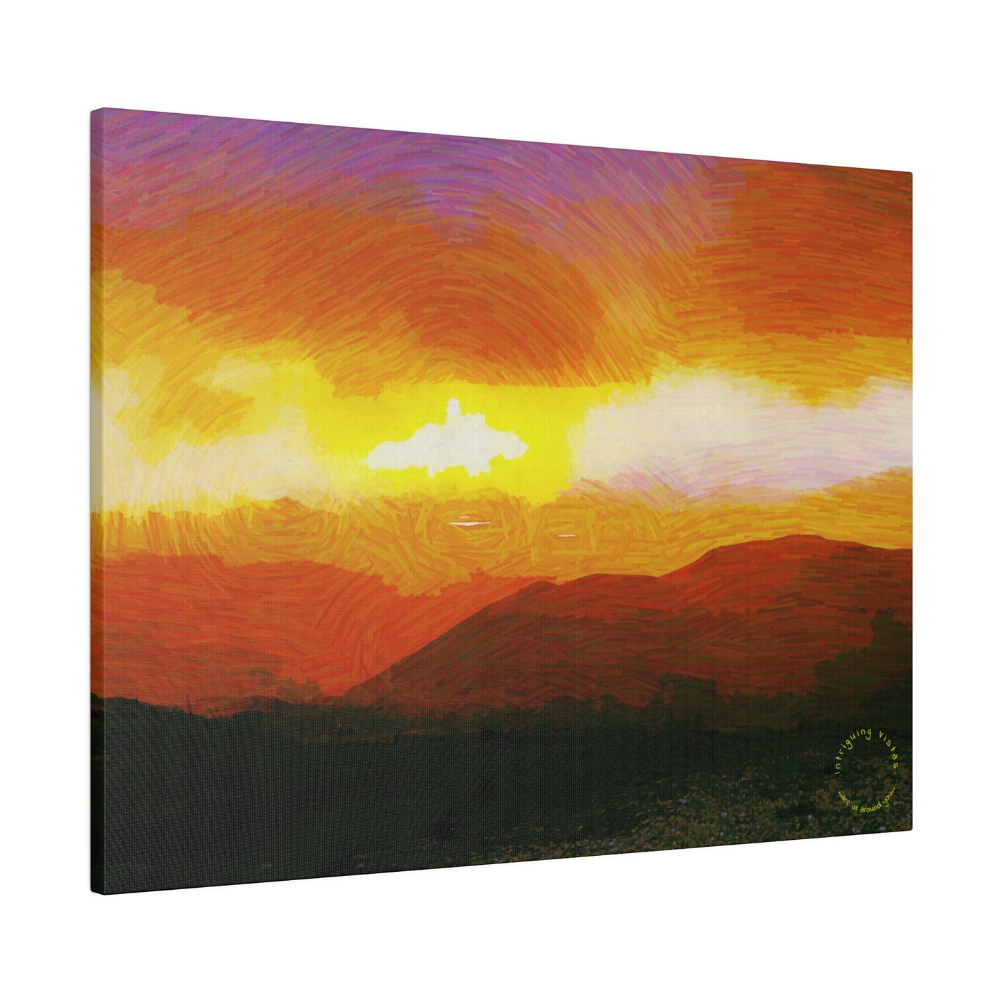 Intriguing Vistas™ Sunset Series Matte Canvas Print in 12 Landscape Sizes!!