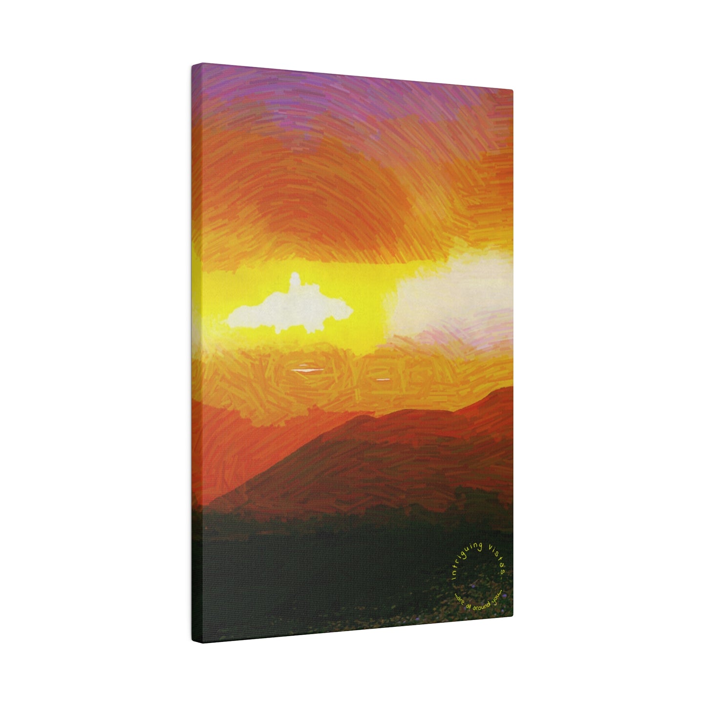 Intriguing Vistas™ Sunset Series Matte Canvas Print in 12 Portrait Sizes!!