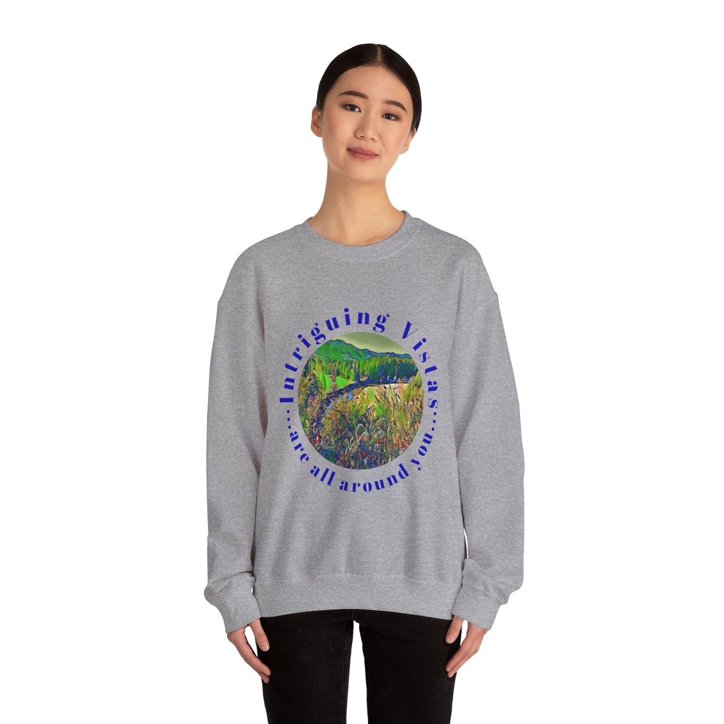 Gildan 18000 Unisex Adult Heavy Blend Crewneck Sweatshirt Available in Multiple Colors from the Scenery Series at Intriguing Vistas