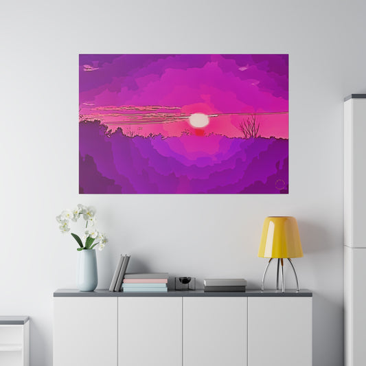 Intriguing Vistas™ Sunset Series Matte Canvas Print in 12 Horizontal Sizes!!