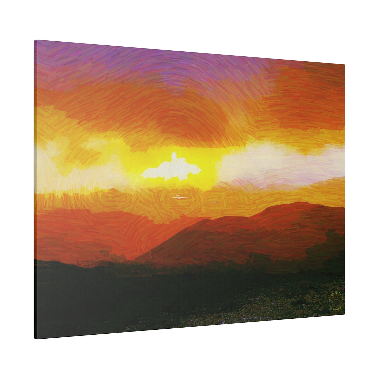 Intriguing Vistas™ Sunset Series Matte Canvas Print in 12 Landscape Sizes!!