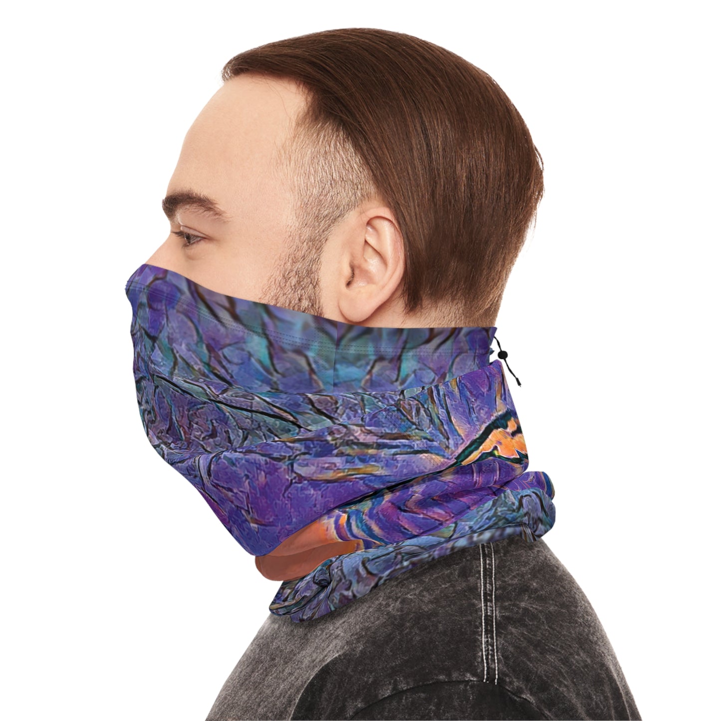 Custom Unisex Adult Winter Neck Gaiter With Drawstring From The Sunset Series At Intriguing Vistas