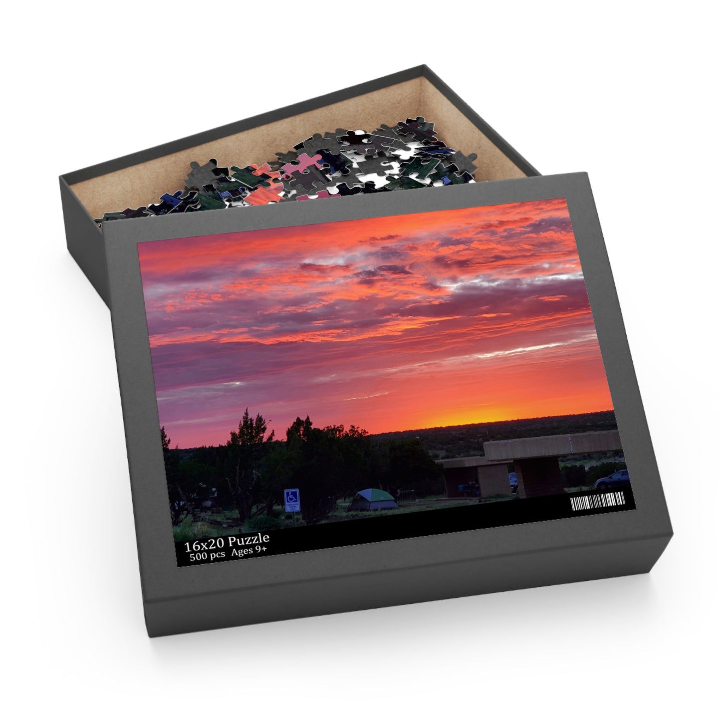 Custom Jigsaw Puzzle Available in Three Sizes from the Sunset Series at Intriguing Vistas