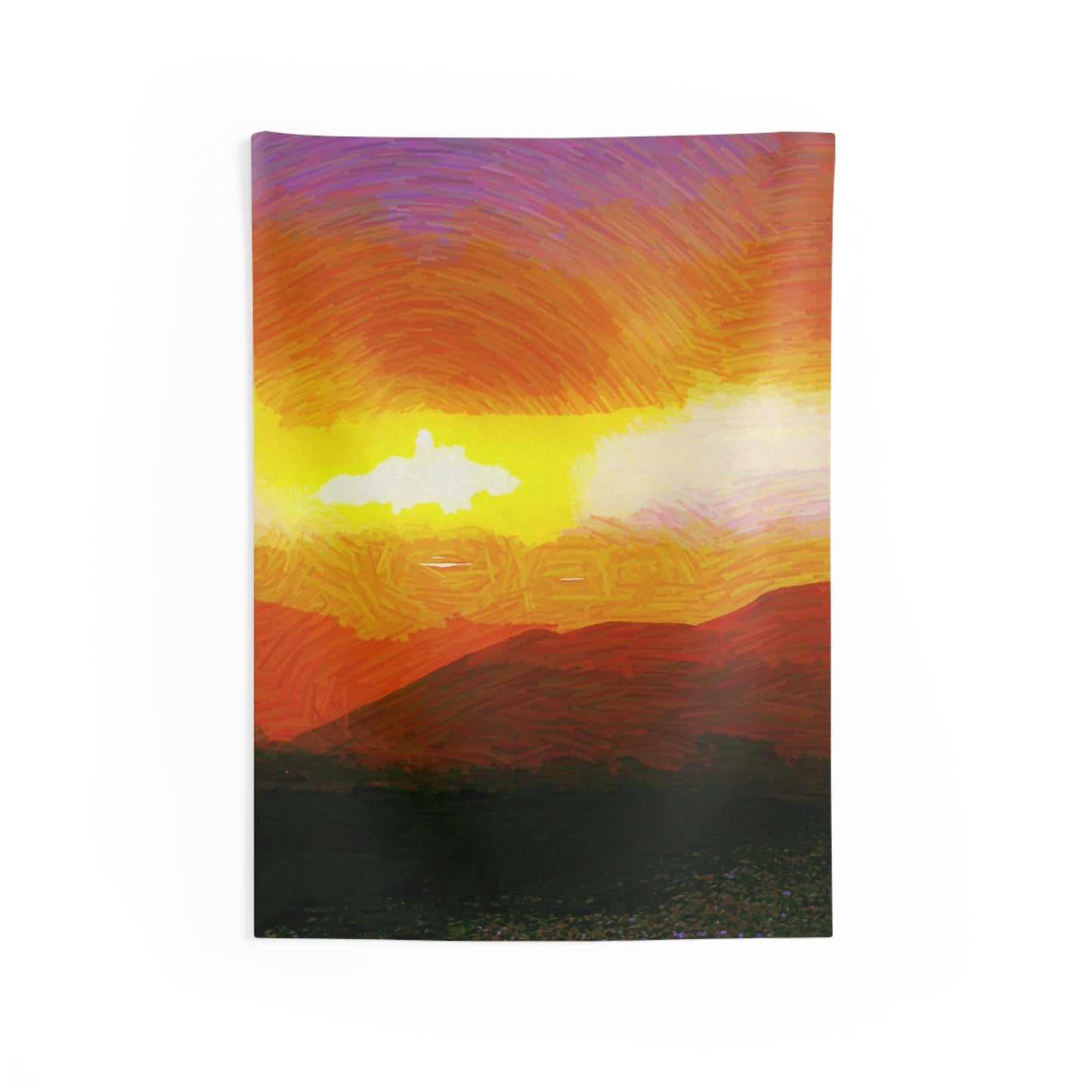 Custom Printed Wall Tapestry Available In Multiple Sizes From The Sunset Series At Intriguing Vistas