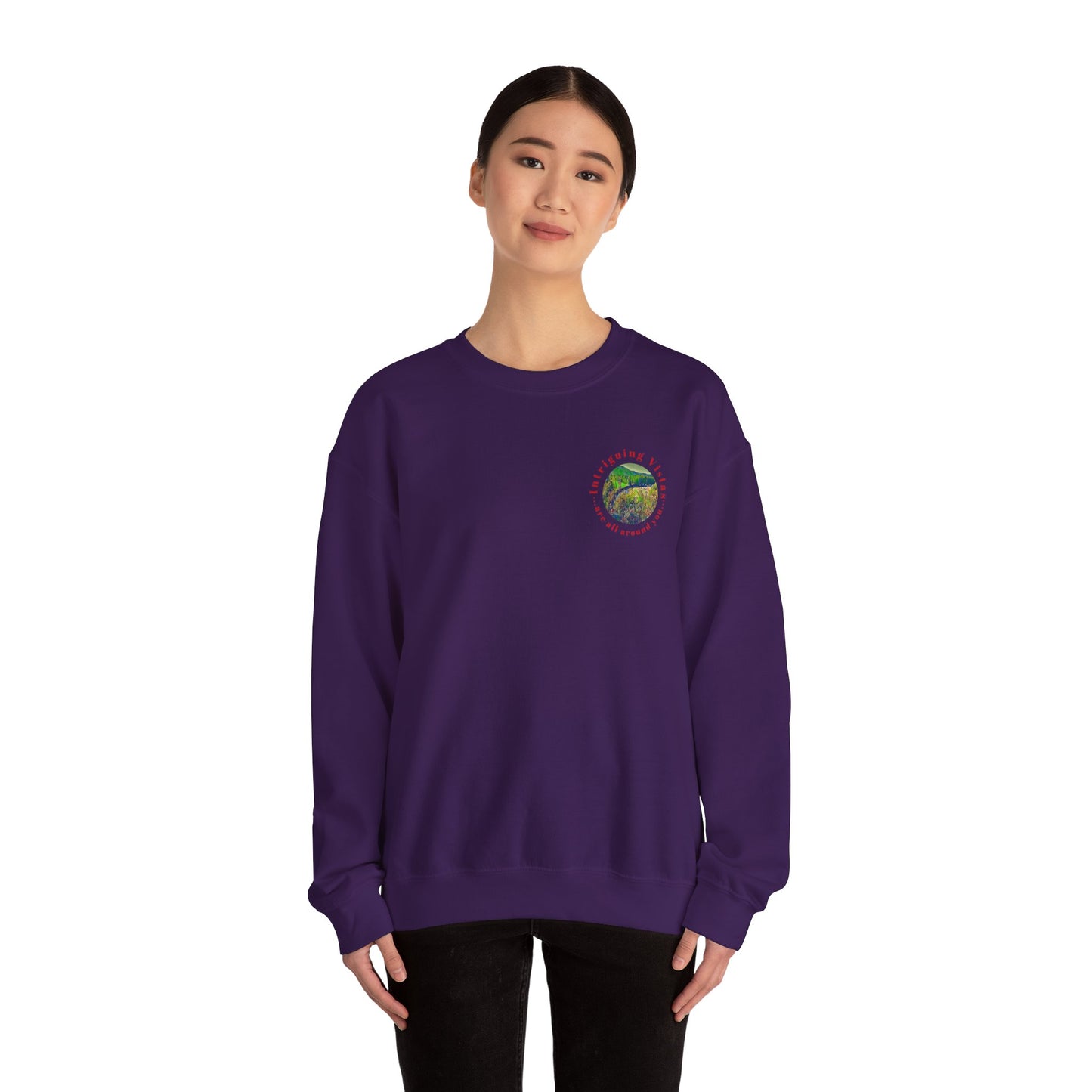 Gildan 18000 Unisex Adult Heavy Blend Crewneck Sweatshirt Available in Multiple Colors from the Scenery Series at Intriguing Vistas