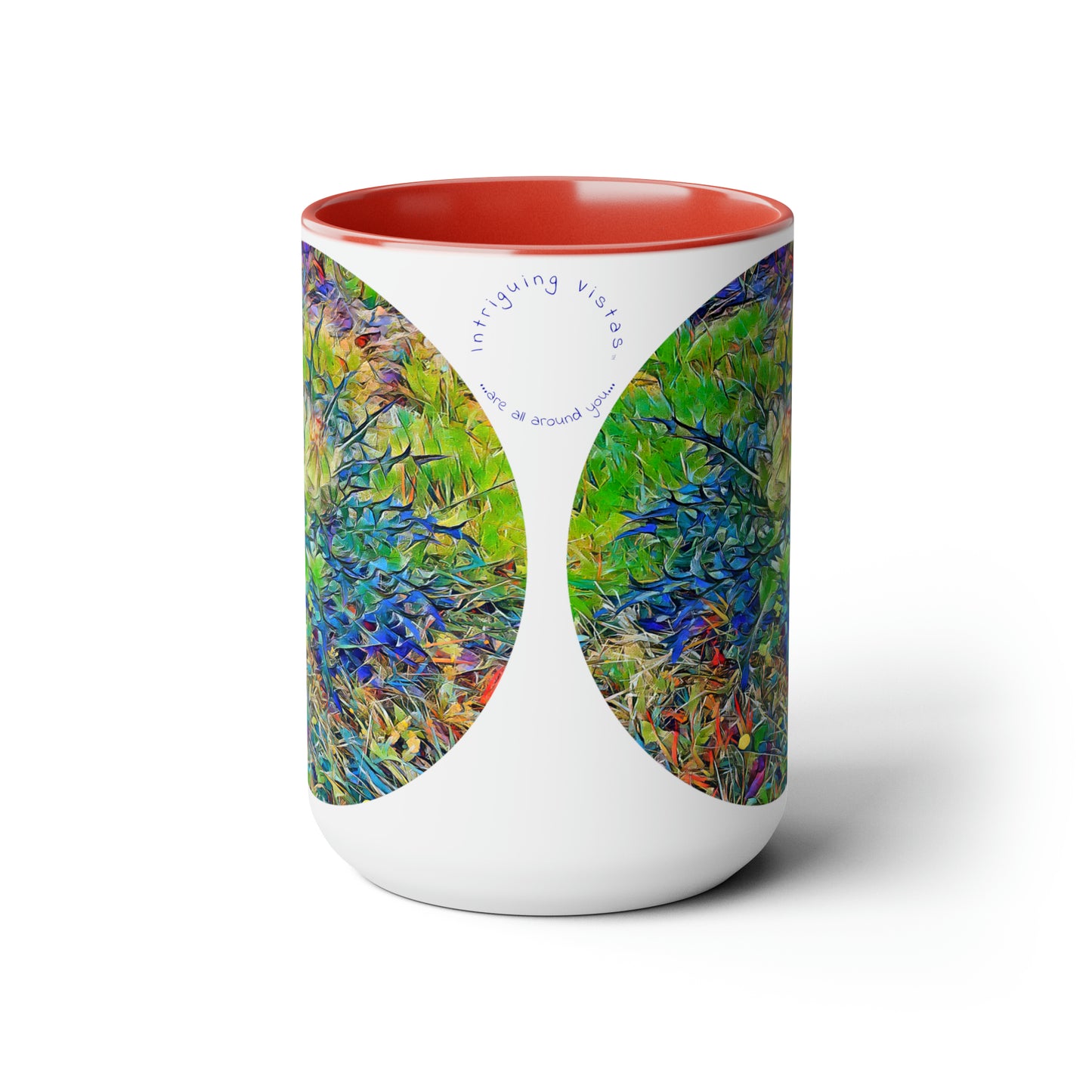 Intriguing Vistas™ Scenery Series Two-Tone Coffee Mugs, 15oz