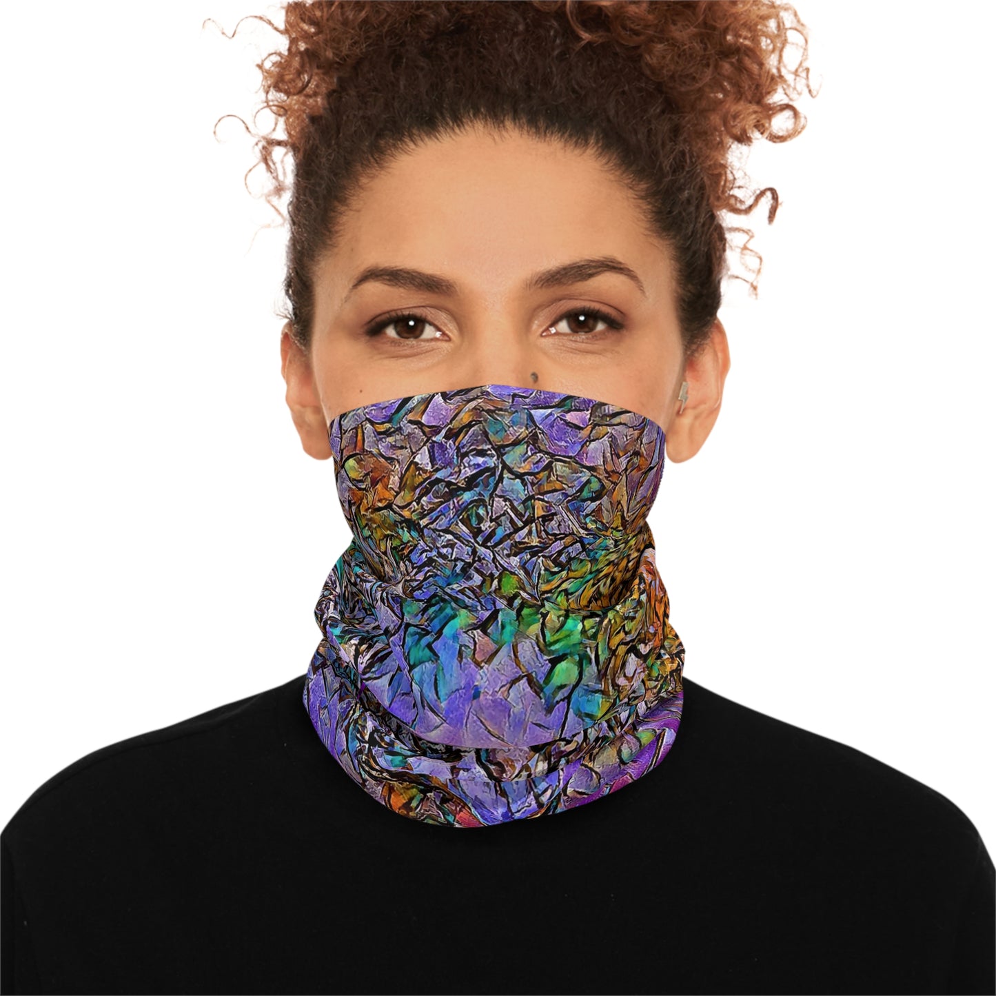 Custom Unisex Adult Winter Neck Gaiter With Drawstring From The Night Sky Series At Intriguing Vistas