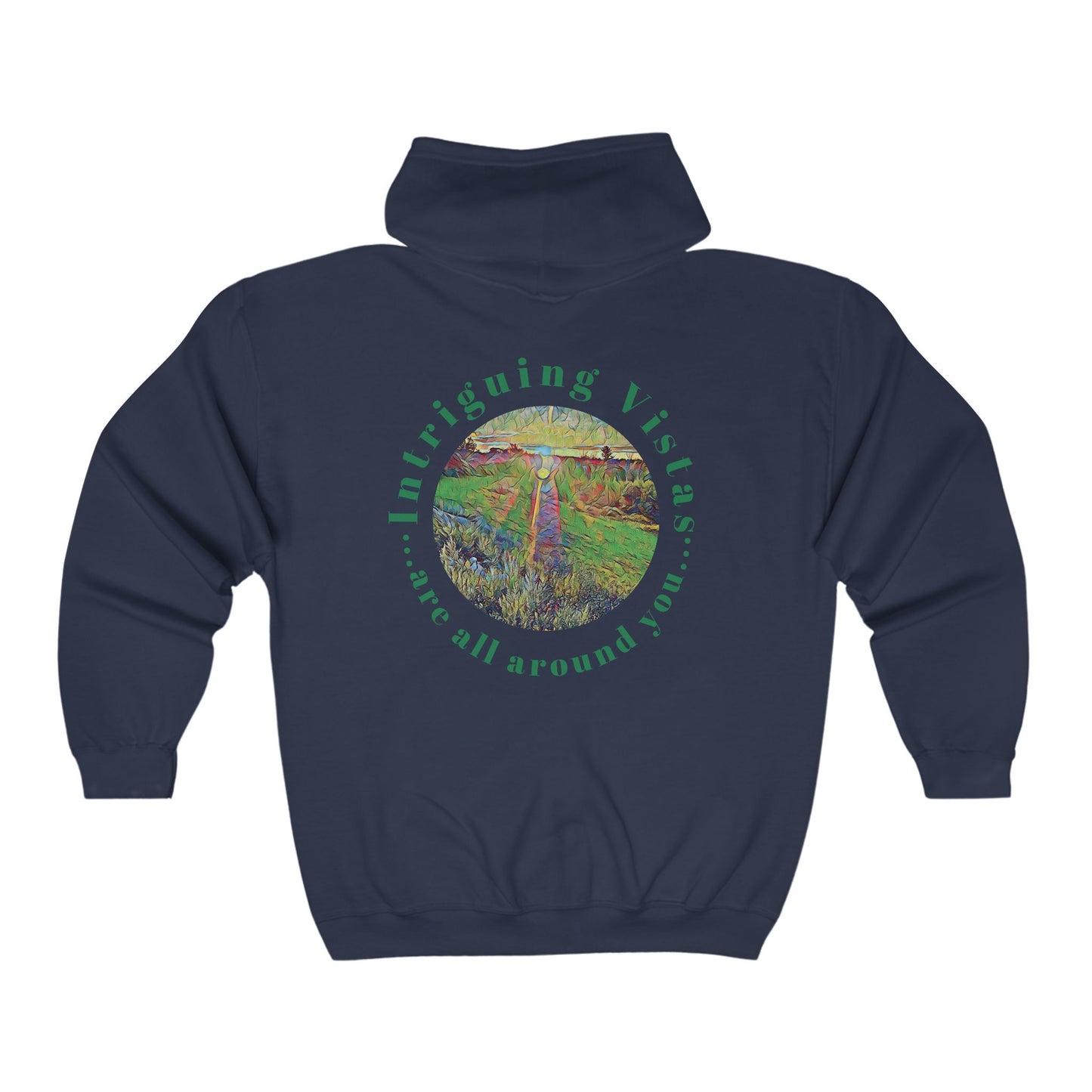 Gildan 18600 Unisex Adult Heavy Blend Full Zip Hooded Sweatshirt from the Sunset Series at Intriguing Vistas