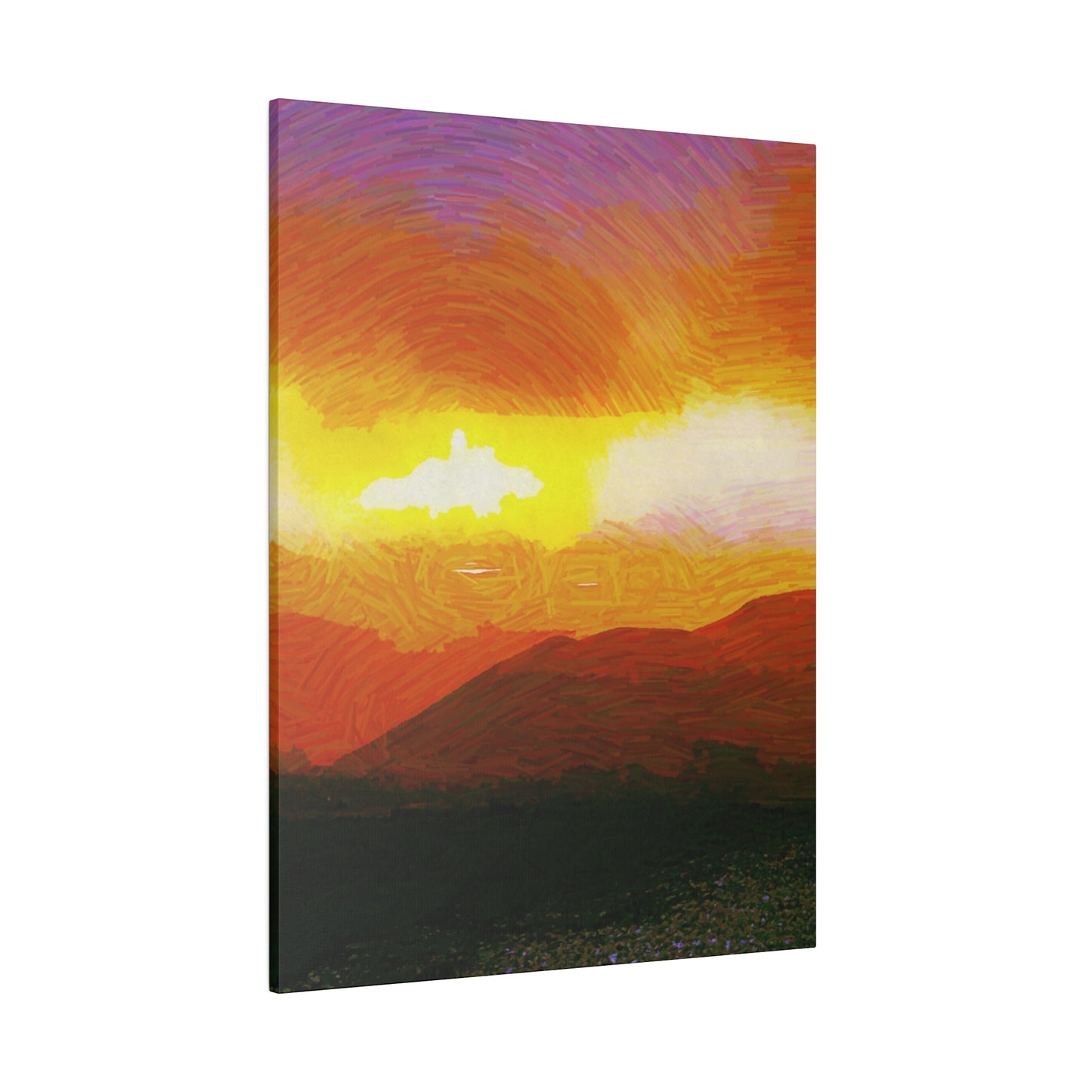 Canvas Art Print in Multiple Portrait Sizes from the Sunset Series at Intriguing Vistas