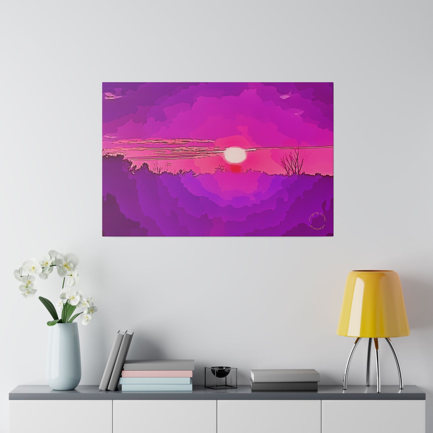 Intriguing Vistas™ Sunset Series Matte Canvas Print in 12 Horizontal Sizes!!