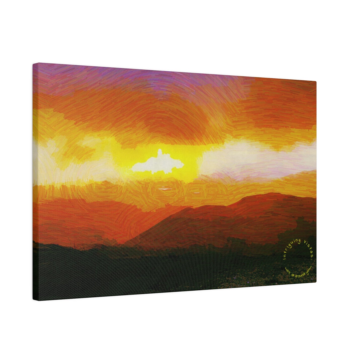 Intriguing Vistas™ Sunset Series Matte Canvas Print in 12 Landscape Sizes!!