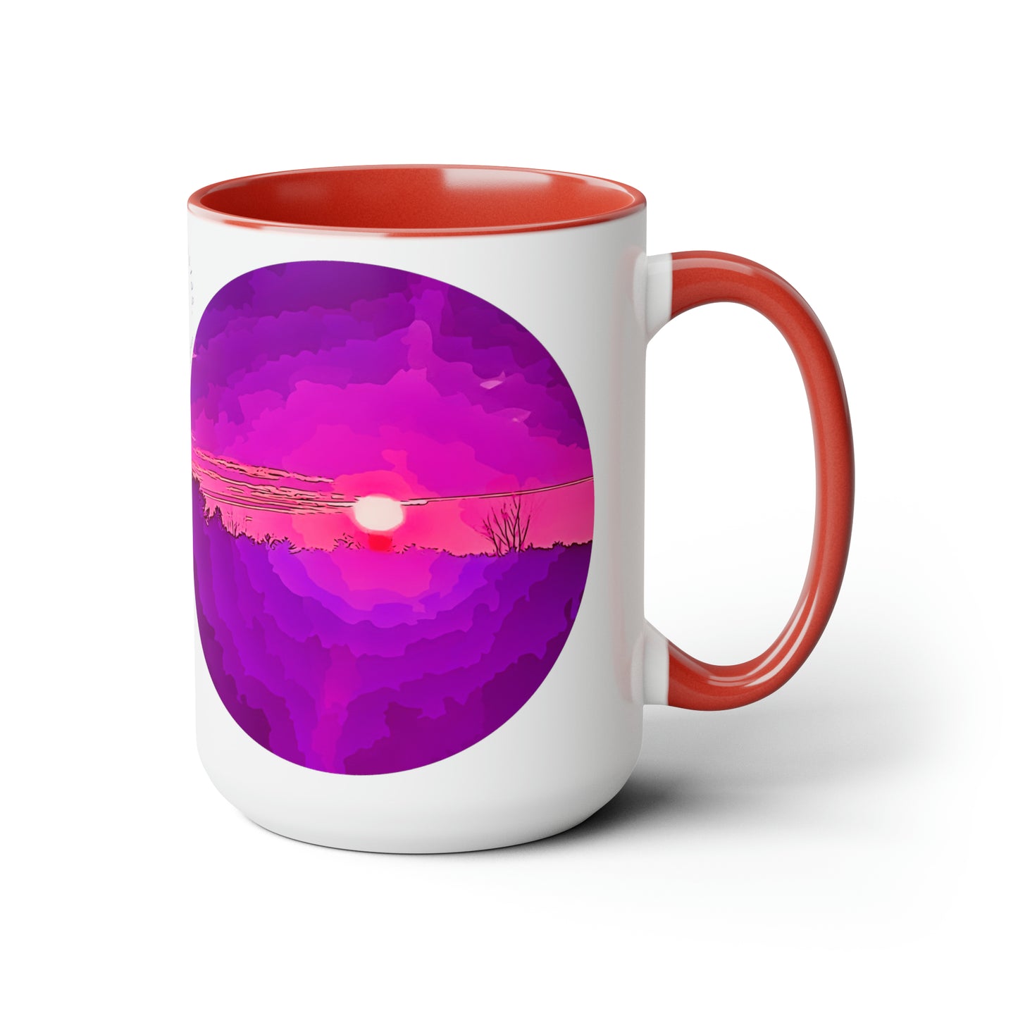 Intriguing Vistas™ Sunset Series Two-Tone Coffee Mugs, 15oz