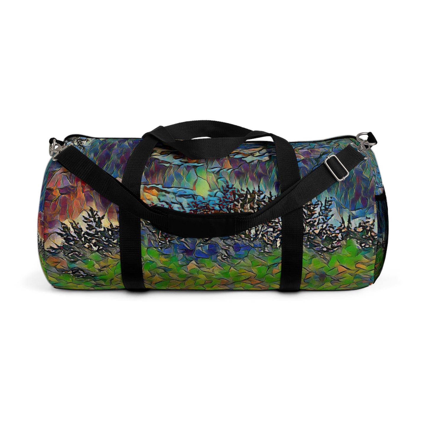 Custom Duffel Bag available in two sizes from the Night Sky Series at Intriguing Vistas